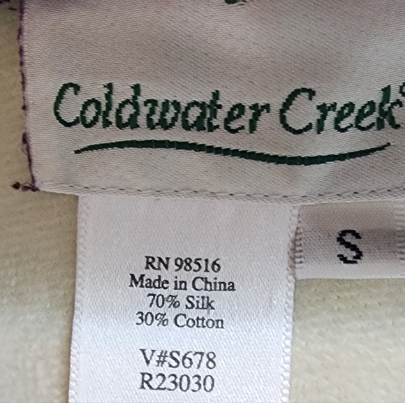 Coldwater Creek  silk plus cardigan - Picture 4 of 4